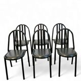 6 Chairs Design by Robert Mallet-Stevens (design from 1930) Production Pallucco Rome On License Ecart