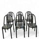 6 Chaises Design by Robert Mallet-Stevens (design 1930) Production Pallucco Roma Licensed by Ecart