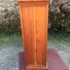Armoire vintage en pitchpin et bambou d’époque 1900