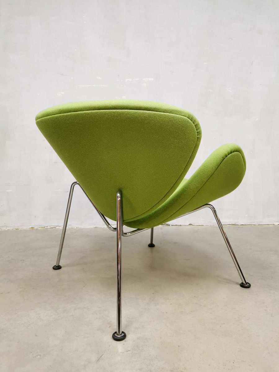Dutch design Artifort easy chair Pierre Paulin F437 Orange Slice ‘Green’