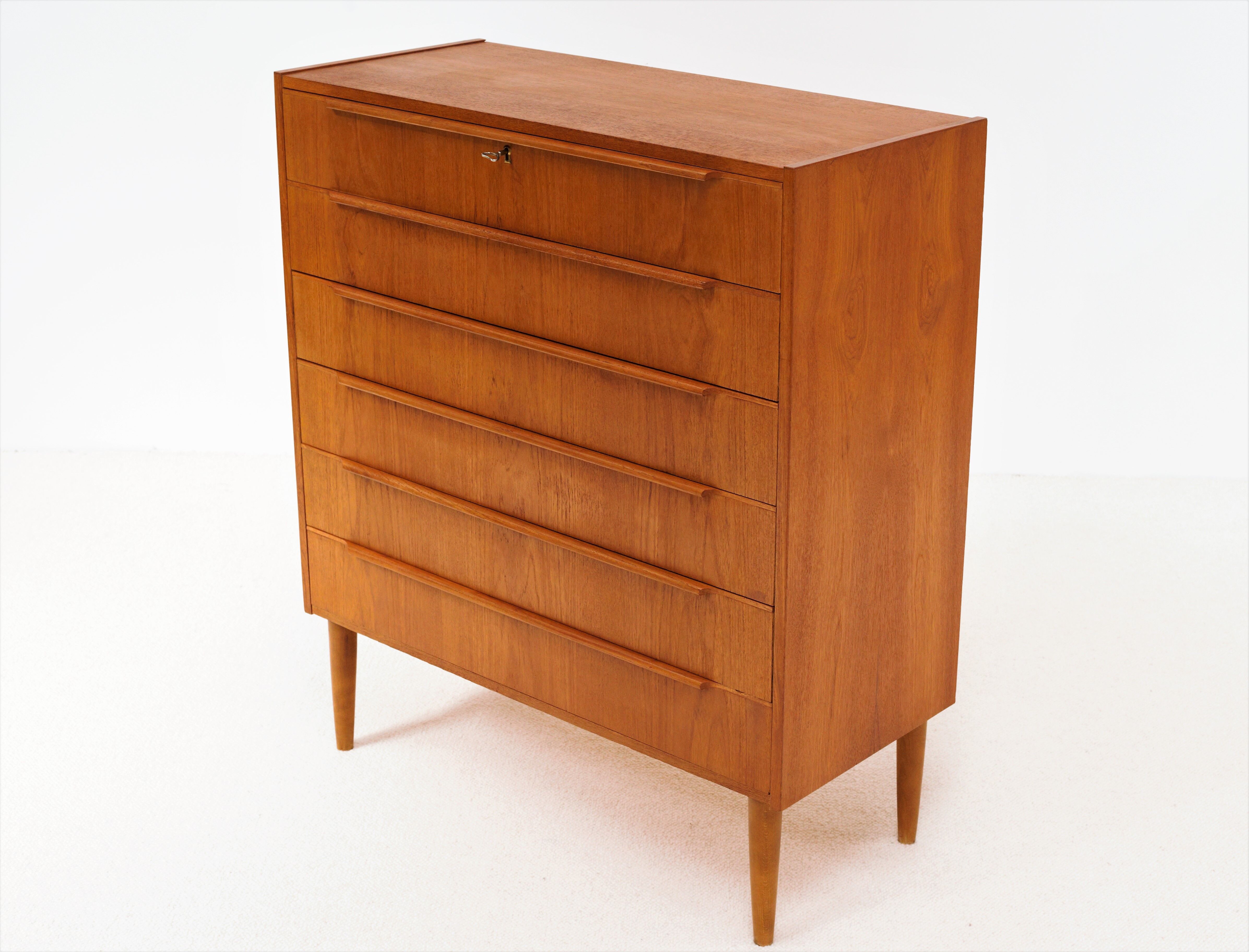 Commode 6 tiroirs Mid-Century