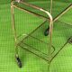 Desserte roulante vintage 1960-1970 metal dore
