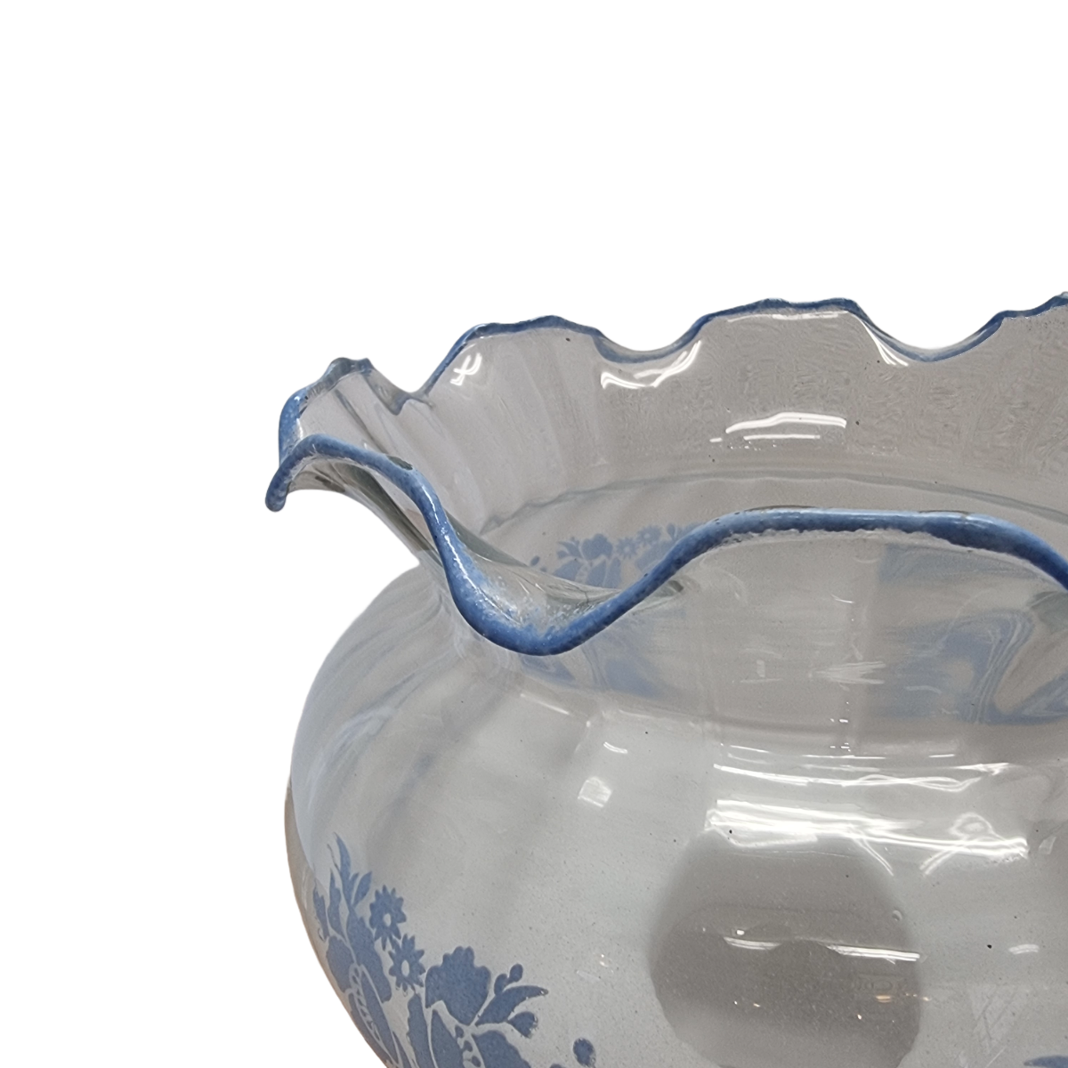 Vintage French glass lampshade