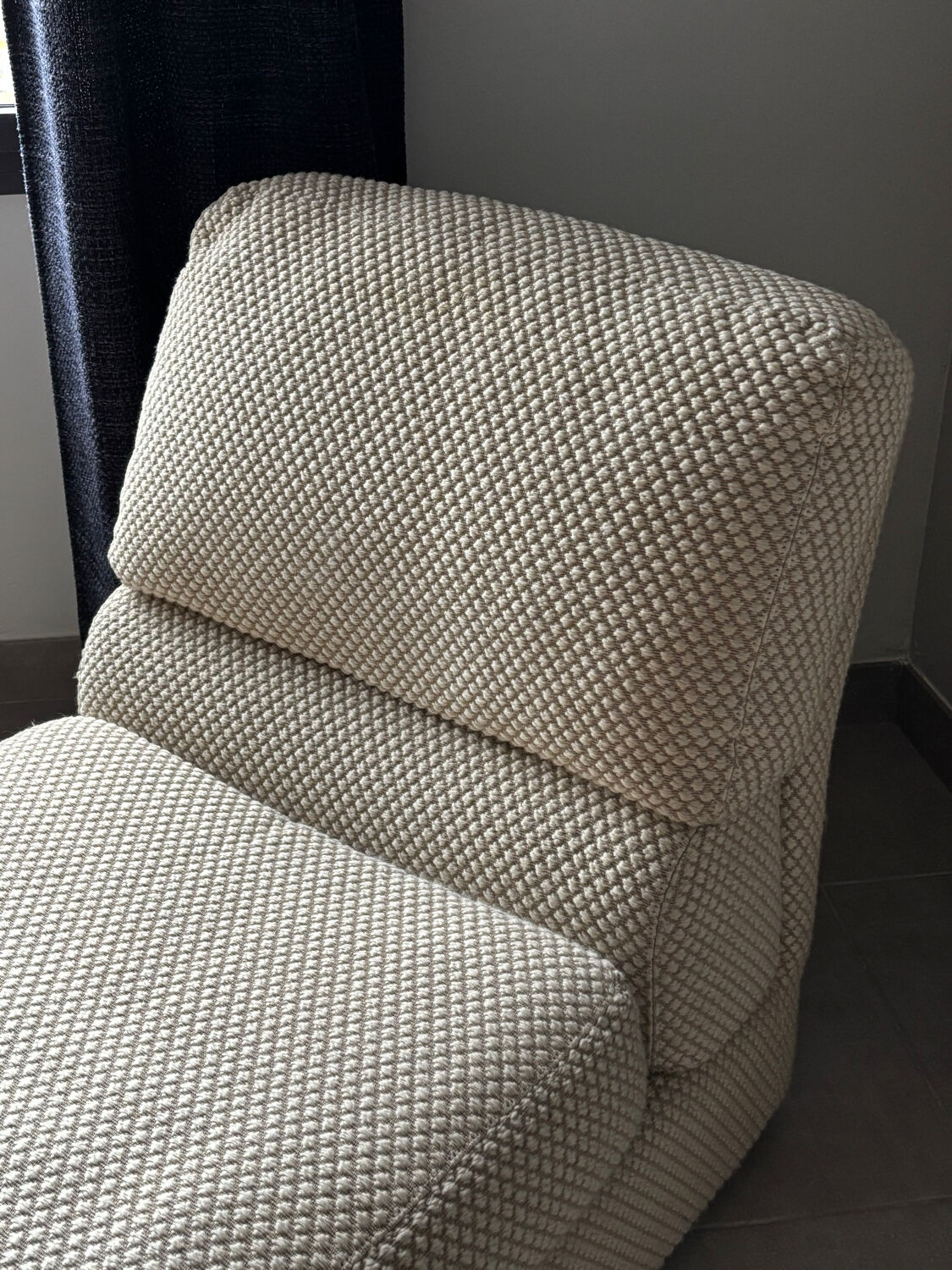 Swann brand wool fabric armchair