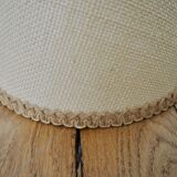 Vintage beige jute lampshade H14cm