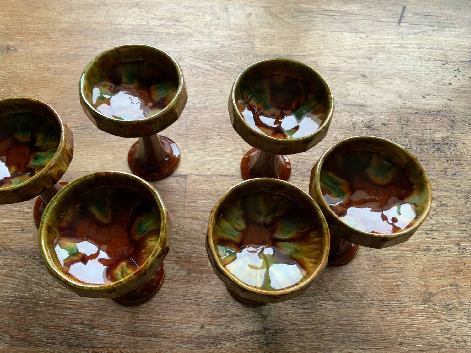 Ceramic ice cream cups