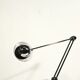 Desk lamp vintage metal chrome articulated arm post-modernist design 1980s