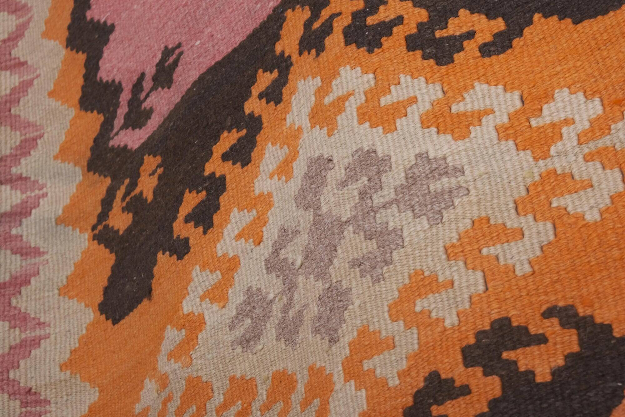 Vintage Turkish hallway rug 98x458 cm