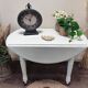 Console/table convertible in mahogany