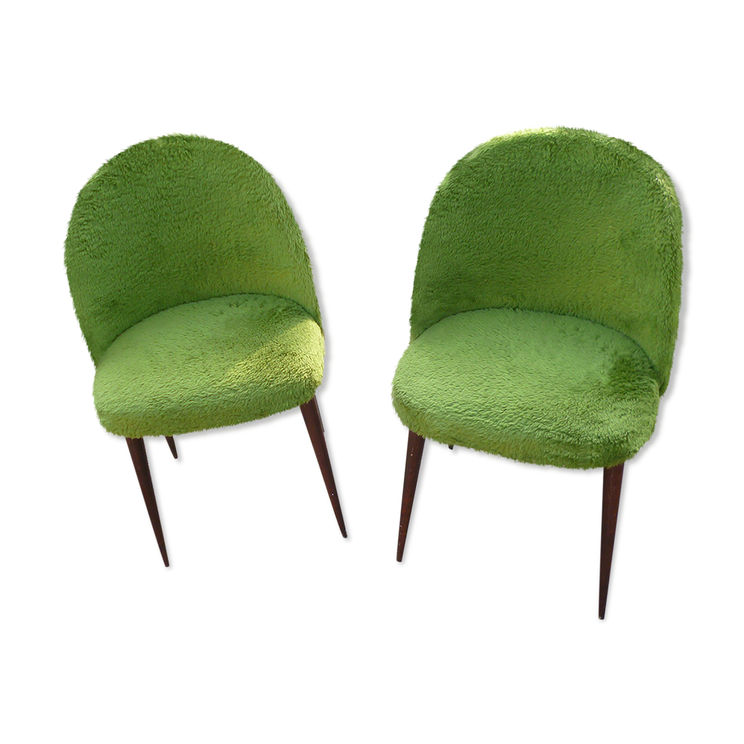 Paire de chaise moumoutte