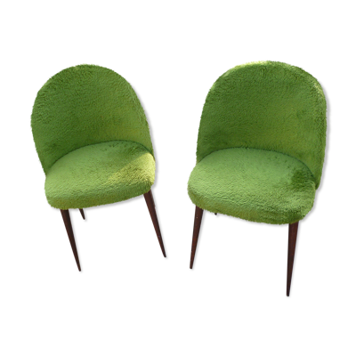 Paire de chaise moumoutte