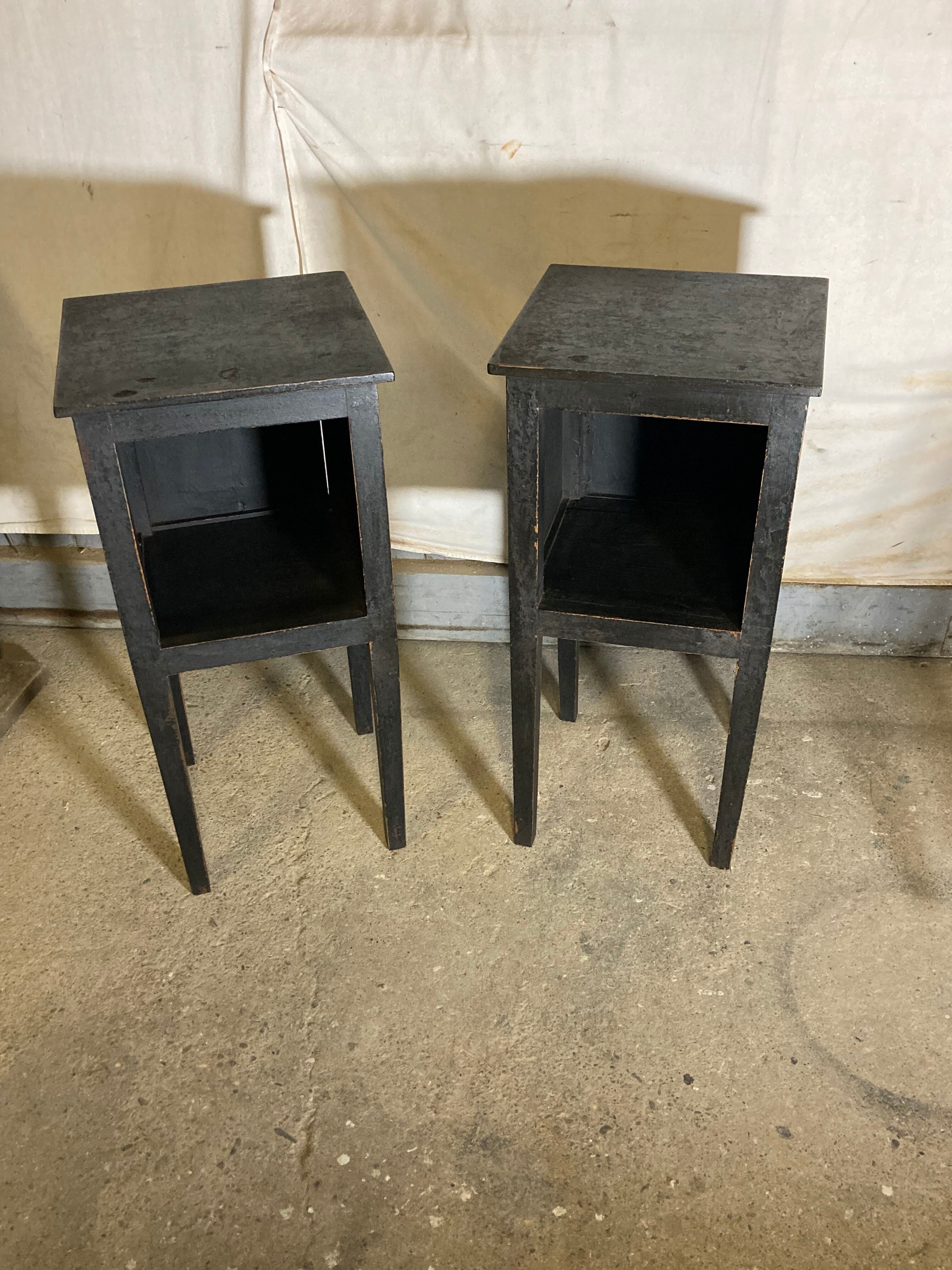 Pair of directoire bedside