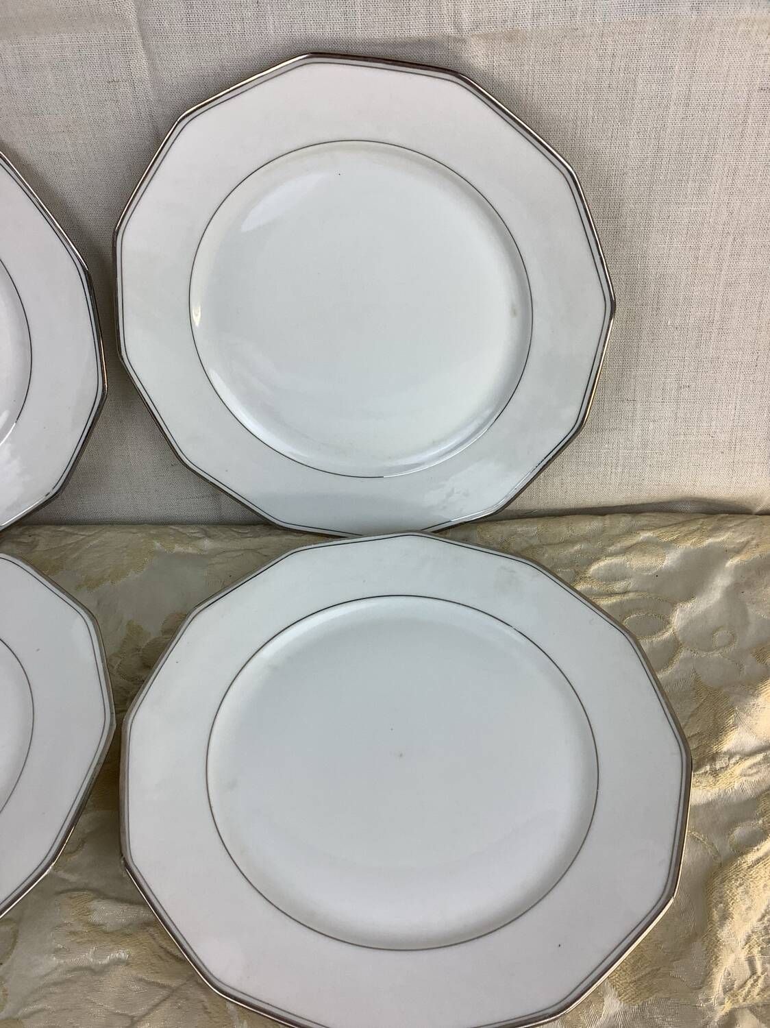 6 Antique Porcelain Plates Limoges France