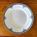 Large antique serving dish in Saint-Amand earthenware (Nord)