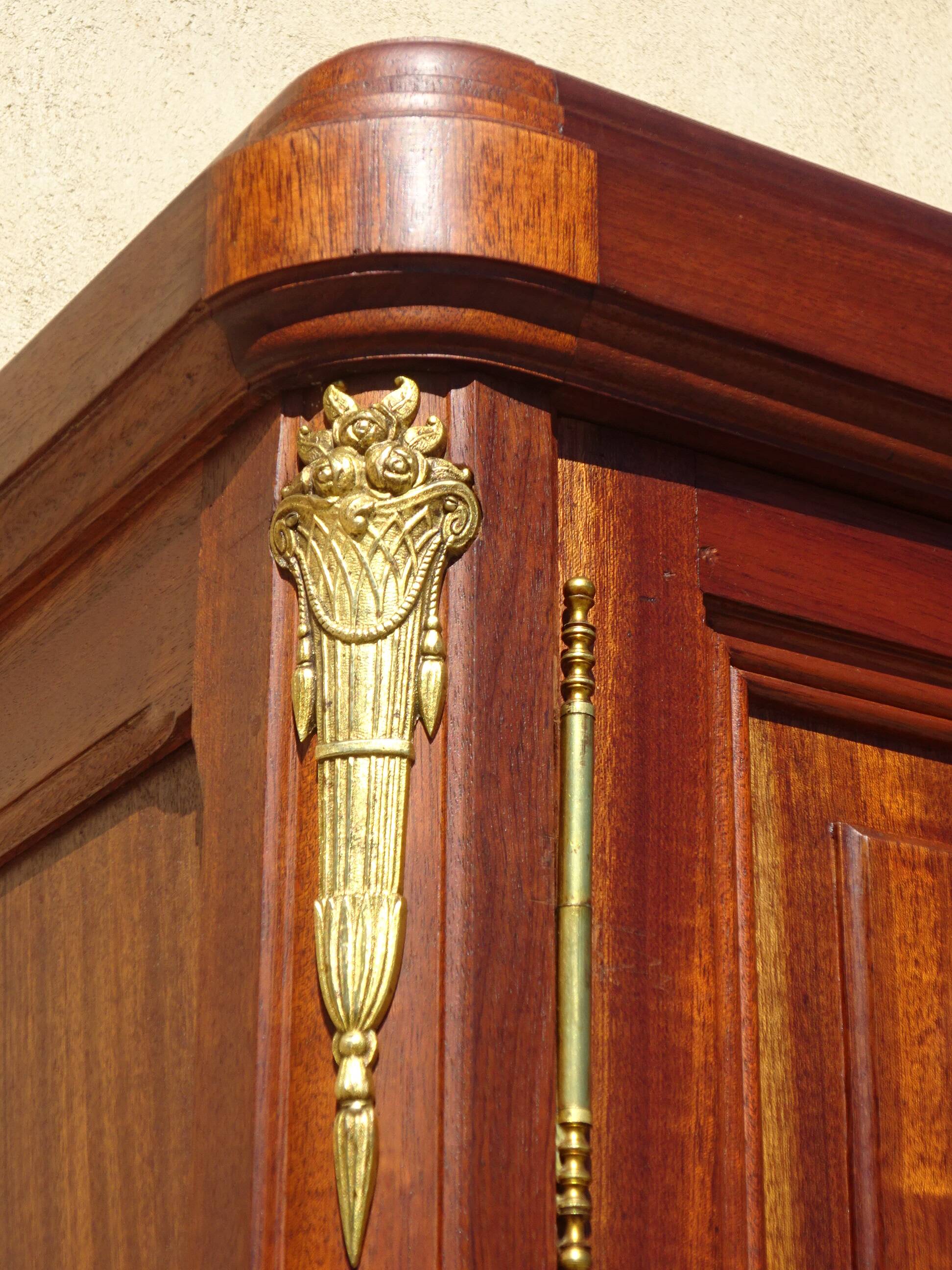 Louis XVI style mahogany cabinet