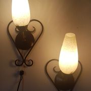 Pair of sconces, 50-60s