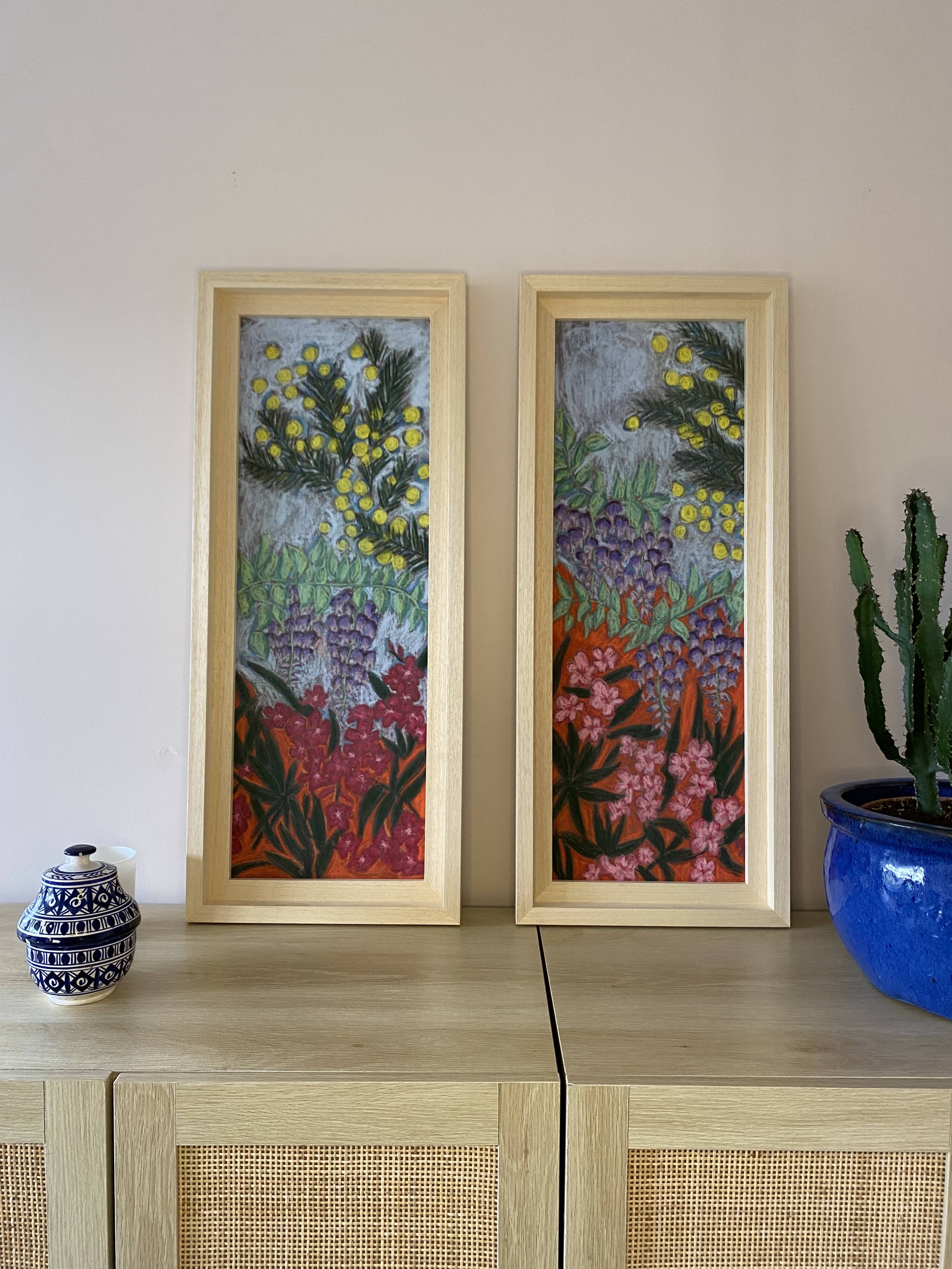 Garden 1, 2024, painting, diptych