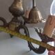 Bronze chandelier.