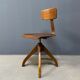 Brown Ama Elastik studio or atelier chair from the 1930s