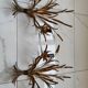 Pair of vintage Sheaves of wheat wall lights