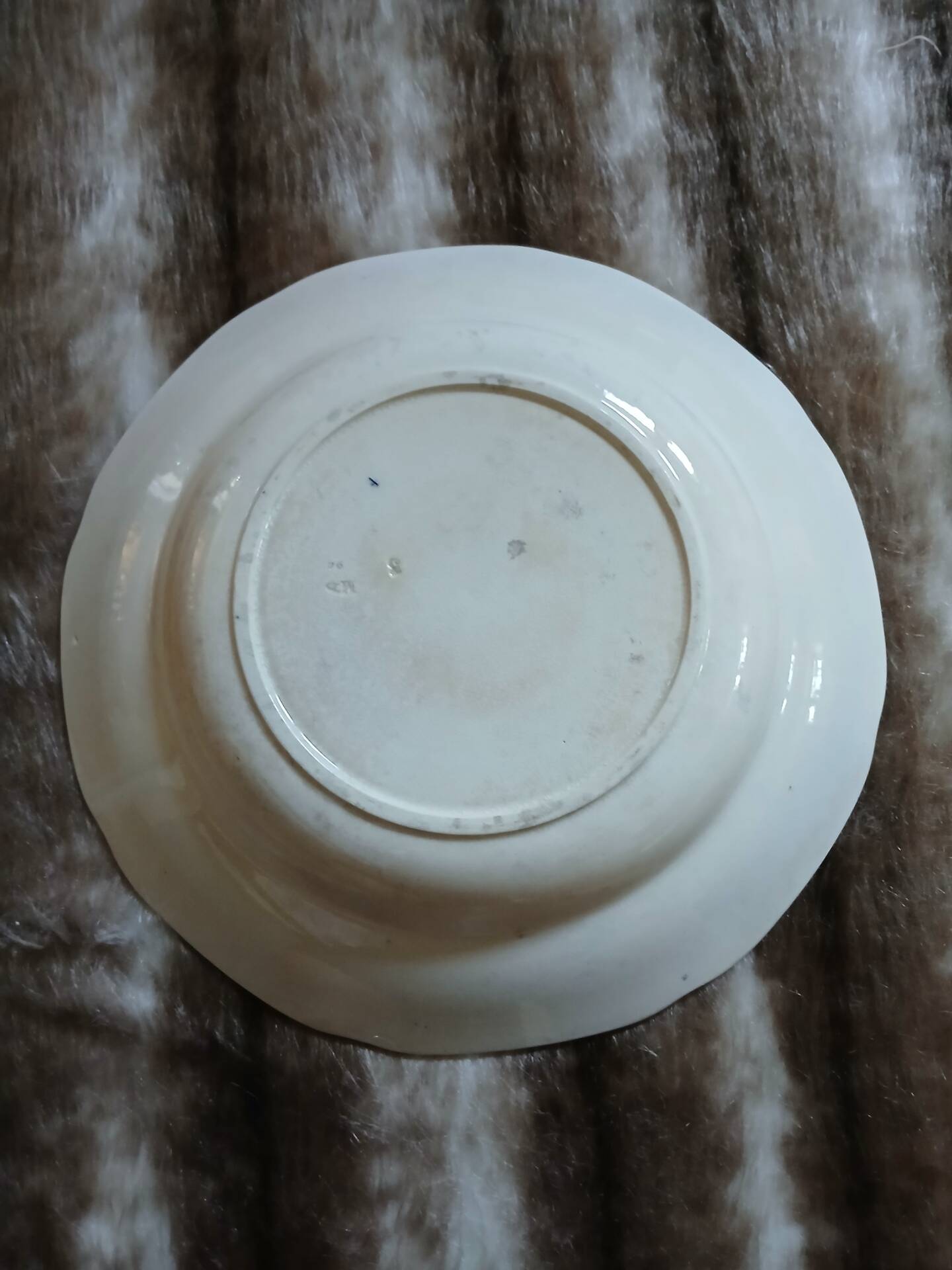 8 antique deep plates in ironstone