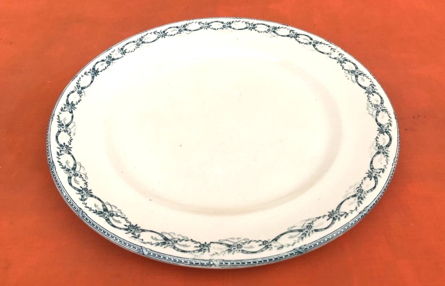 Service plate Faïence R&A (Rigale and Ameline) Salins Model Récamier