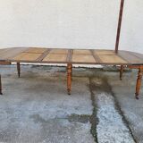table 6 pieds louis philippe en noyer du xix ème siecle 320.50 cm de long