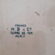 Antique earthenware salad bowl H B Paris