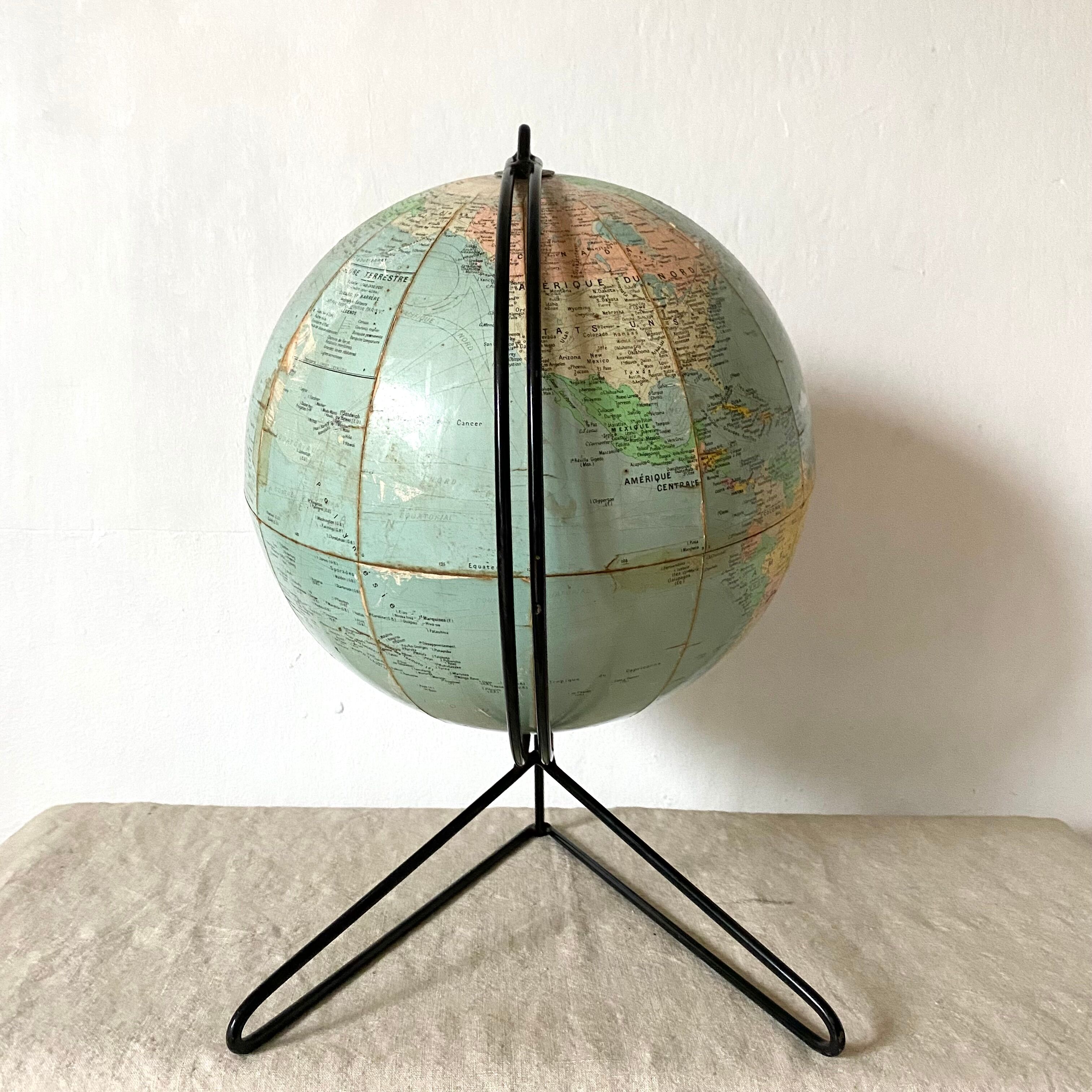 Vintage globe Girard and Barrère 50s