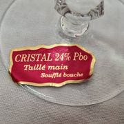 6 verres cristal St Louis, modèle Gérard