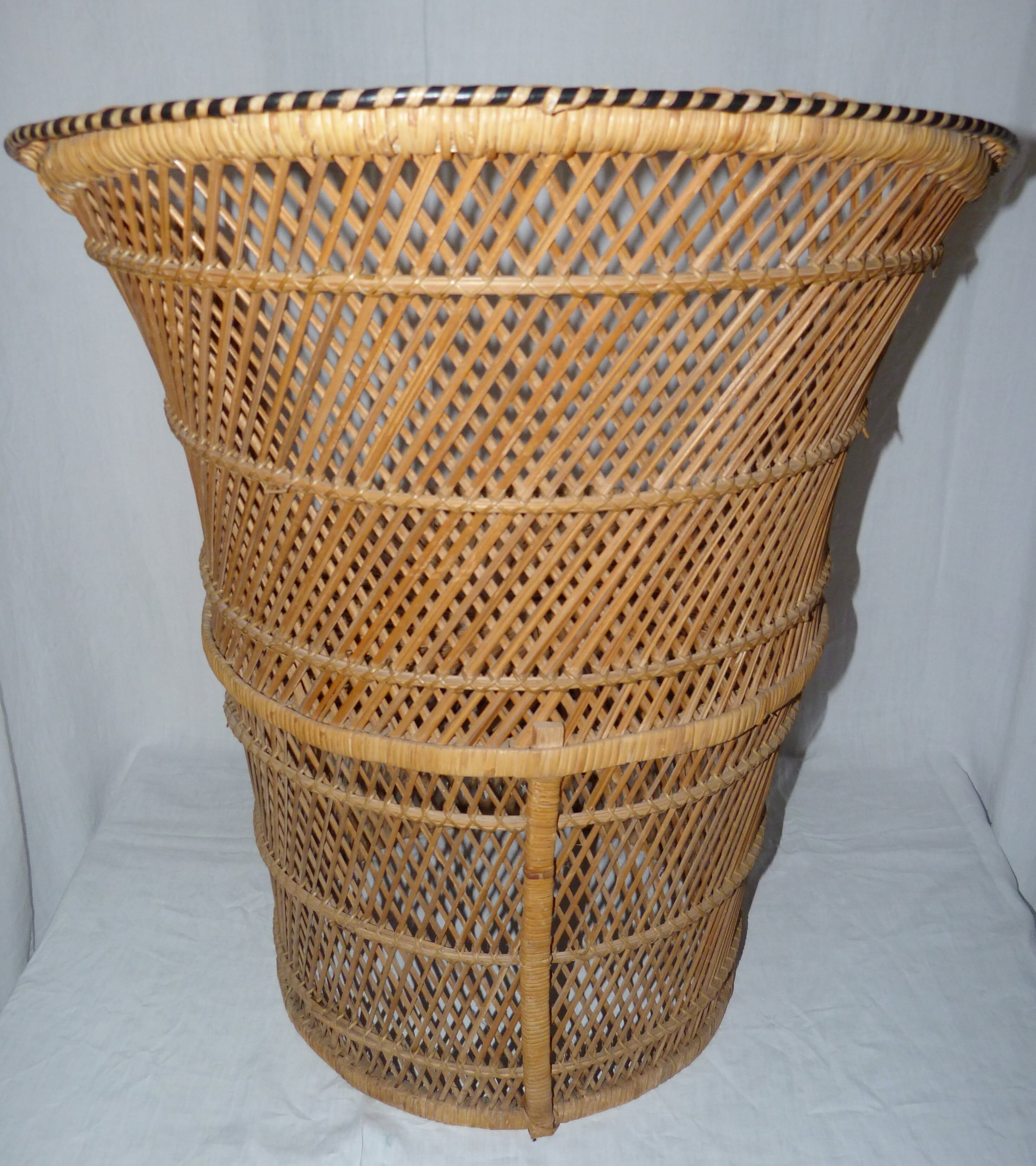 Rattan armchair