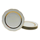 6 dessert plates. In S.F.P. Limoges porcelain.