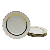 6 Assiettes à dessert. En Porcelaine S.F.P. Limoges.