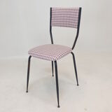 Set of 4 Italian Metal Dining Chairs, 1960's