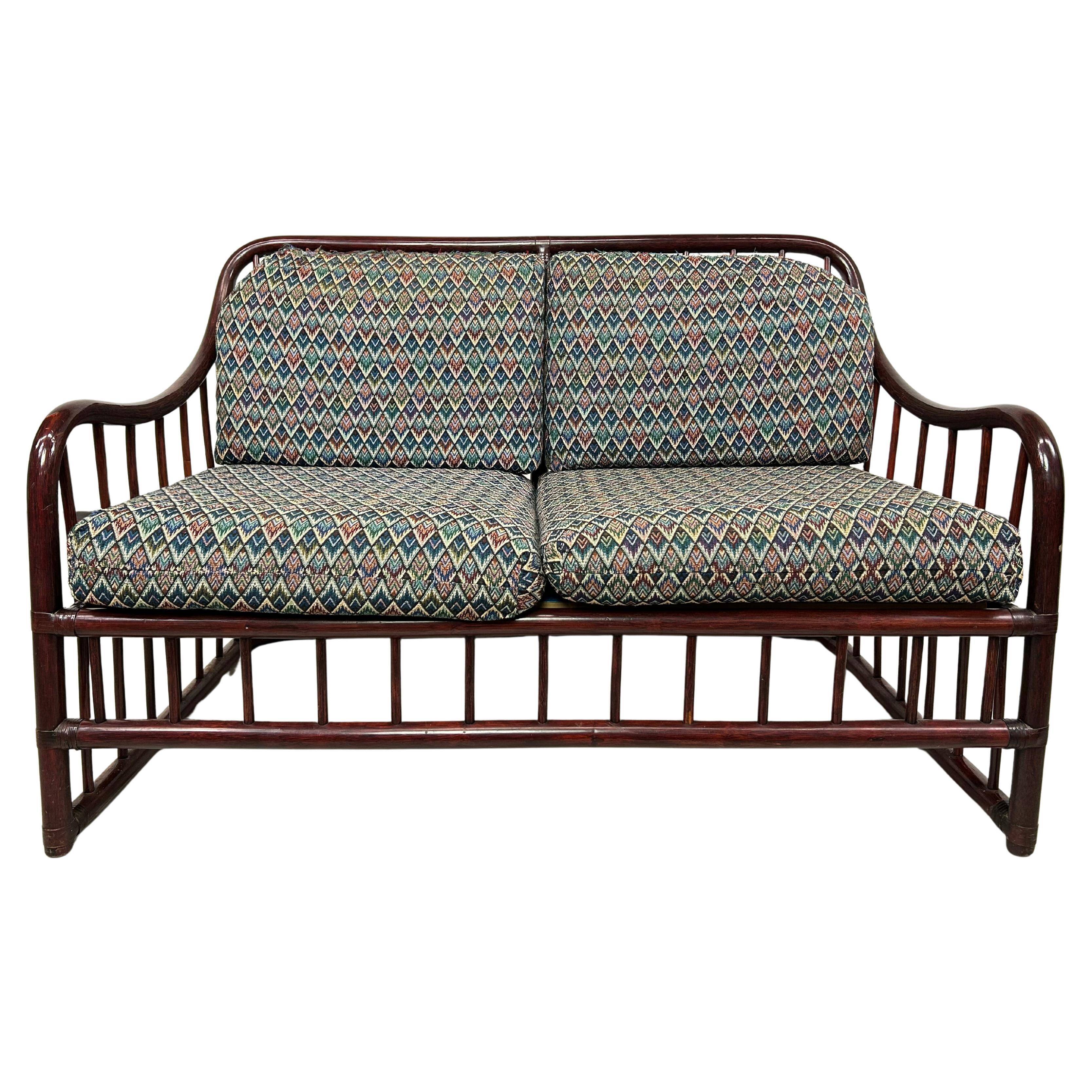 Canapé en bambou de style mid-century moderne par Gervasoni