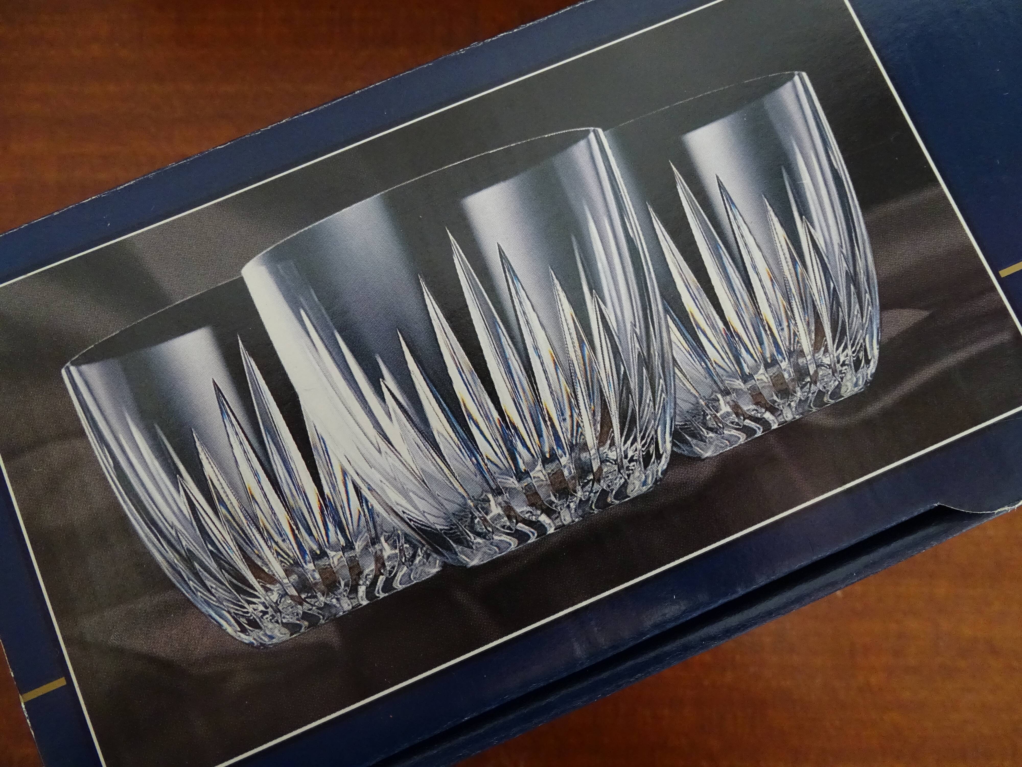 6 verres whisky cristal d'Arques Beauregard en boite