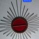 Wrought iron sun mirror