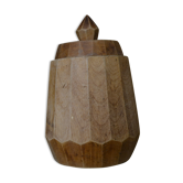 Solid wood box with lid