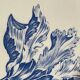6 Ironstone Flat Plates K G Luneville Tulip Pattern