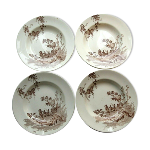 lot de 4 assiettes creuses