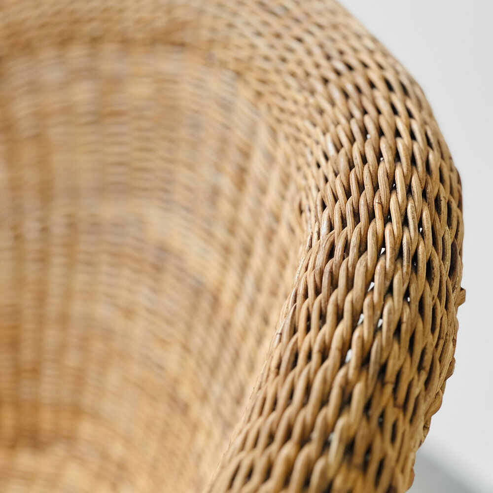 Egon Eiermann E10 wicker lounge chair, Germany, 1960s