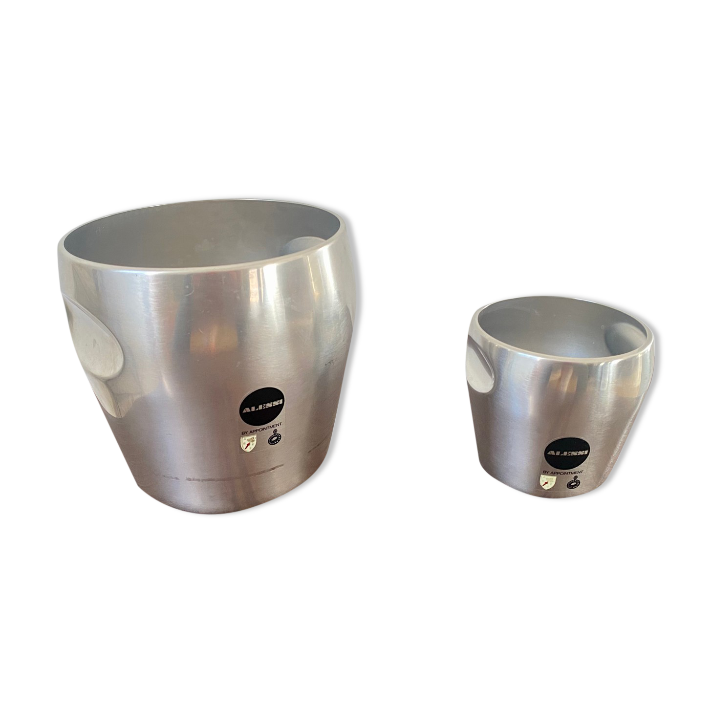 Champagne bucket 872 and ice bucket 871 edition alessi design luigi massoni & carlo mazzeri