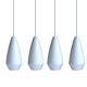 4 suspensions xxl vintage, verre murano, années 60