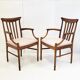 Pair of Scandinavian armchairs 1960 in teak