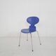 Arne Jacobsen for Fritz Hansen ultramarin ( L15) wooden "Ant" chair, Denmar