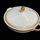 Tableware, 25-piece service, white porcelain and fine gold Winterling