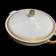 Tableware, 25-piece service, white porcelain and fine gold Winterling