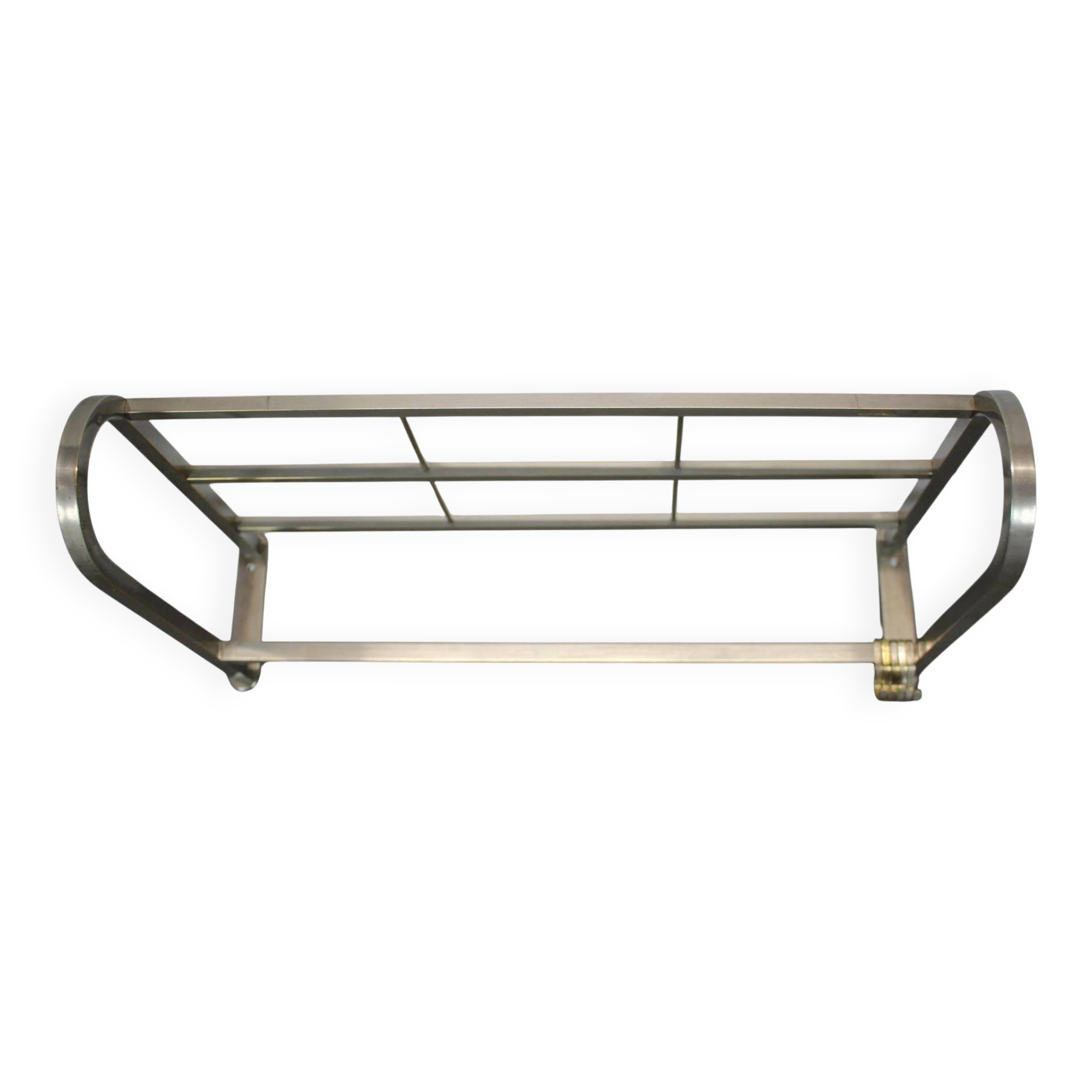 1930s Bauhaus chrome wall-mounted coat rack