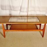 Scandinavian teak coffee table