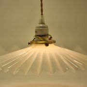 Opaline glass pendant light